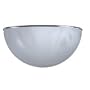 American Fluorescent FSMW213 Venus Wall Sconce, White Marble Glass Diffuser with Chrome Trim, 8-Inches x 14-Inches 13W