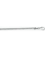 3.5mm White Gold Franco Chain 14"
