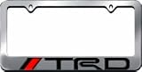 TRD License Plate Frame Chrome