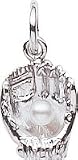 Mitt with Pearl Charm by Rembrandt Charms