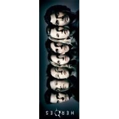 HEROES TV SHOW CAST - INCLUDING MASI OKA AS HIRO - OFFICIAL LICENSED - OFFICIAL LARGE DOOR POSTER - 53cm x 158cm (21 x 62")