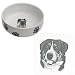 Greater Swiss Mountain Dog Paw Print Bowl, Porcelain by Rosalinde (7 in. x 2.5 in. deep)