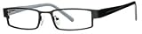 Scojo Sterling Street Full Readers (Men) Reading Glasses -- with FREE Deluxe Case -- Salt & pepper