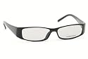 NIGHT DRIVING GLASSES WITH CLEAR POLYCARBONATE DOUBLE SIDED ANTI-REFLECTIVE COATING, SCRATCH COATING AND UV PROTECTION - BLACK PLASTIC FRAME - 54-16-135.