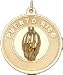 Jewelry : Puerto Rico with Bananas, 14K Gold Charm