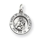 Sterling Silver Our Lady Of The Holy Scapular Medal Charm