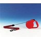 Flexi Leash Dog Red 16 ft Flexi Usa Inc Classic Retractable Tape Leash Red 16 Foot - Classic 3-5