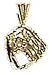 Charm 14kt Gold Baseball Glove - PD1237