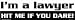 I am a lawyer - Hit me if you dare! bumper sticker