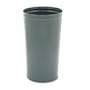 United Receptacle Fire-Safe Waste Receptacle, Round, Steel, 20gal, Gray