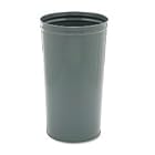 Fire-Safe Steel Round Waste Receptacle, Gray URIWB2029GY
