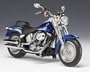 Harley-Davidson FLSTF Fat Boy Motorcycle in Pacific Blue Pearl - 1/12 Scale