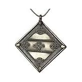 Locket Pendant In Sterling Silver 3 inches - Online Jewelry India (pndt528)