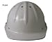 Skull Bucket Metal Cap Style Hard Hats with ratchet suspensions White