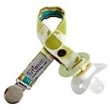 21AHdsBsLLL. SL160  TutimNYC Paci Sitter Pacifier Clip Keeper   Green Apple
