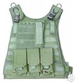 Tactical MOLLE plate carrier vest OD green USMC SAPI