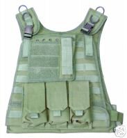 Tactical MOLLE plate carrier vest OD green USMC SAPI
