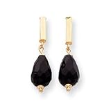 14k Fancy Onyx Drop Earrings