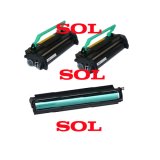 (2 Pcs) Compatible Konica-minolta 1710399-002 (3k), 1710405-002 (6k) Laser Toner Cartridge + (1 Pc) Compatible Konica-minolta 1710400-002 (1710400002) Black Laser Drum Unit for Pagepro 8l, 8e, 1100, 1100l, 1250e, 1250w