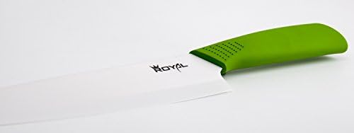 8 Inch Ceramic Knife for Chef's Kitchen Specialty Knives with Sheath Package Gift Box (Green)