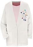 Embroidered Medical Symbols Fleece Cardigan