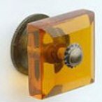 Carol Beach Knob, Faux Glass, 1 3/8''