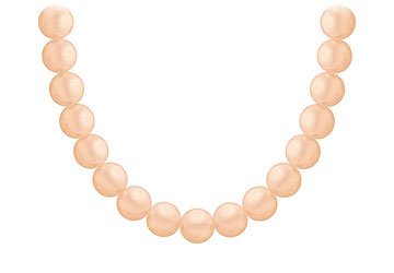 Akoya Cultured Pearl Necklace : 14K White Gold 7 MM
