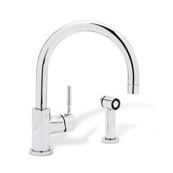 Blanco 440009 Meridian Single Lever Kitchen Faucet with Metal Side Spray, Chrome