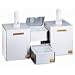 San Jamar P9826 Stainless Steel Pump and Condiment Tray Center, 20-1/8" Width x 14-3/4" Height x 12" Depth