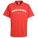Manchester United Supporter Poly T-Shirt - Red/White