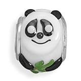 Story Bead Slide on Charm Black and White Panda Sterling Silver 21AIhXu%2BTbL. SL160 Story Bead Slide on Charm Black and White Panda Sterling Silver