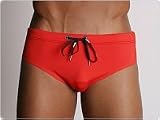Diesel Trophy Swim Brief Red
