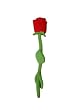 17" Bendable Stuffed Rose Plush Flower (Around 42.5 cm) - Red