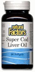 Natural Factors Super Cod Liver Oil Softgels, 90-Count