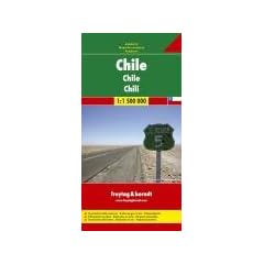 Freytag Berndt Autokarten, Chile 1:1.500.000: Touristische Informationen.  Entfernungen in km. Nationalparks (Road Maps)