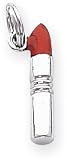 Enameled Lipstick Charm, Sterling Silver