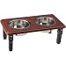 Posture Pro Diner Table with 2 Bowls, 2 Qt Cherry