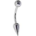 Silver SPIKE Belly Ring
