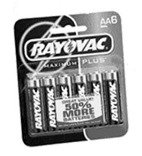 Spectrum/ Rayovac #815-6 RAYO 6PK AA Alkaline Battery