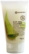 By nature organics :ALOE VERA CUCUMBER Enriched with Vitamin C Soothing Facial Cleansing Gel 150 ML.[Get Free Nuture Body Scrubber]