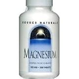 Magnesium 100mg - Supports Nerve & Muscle Function, 250 tabs., (Source Naturals)