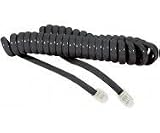 Connectique téléphonie et ADSL - Rallonge téléphonique - 4/4 RJ9 - 2 mètres - Noir - 93665