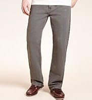 Shorter Length Straight Leg Stretch Denim Jeans