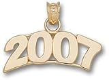Arched Block 2007 Charm/Pendant -14K/10K, Stainless Steel or Gold Plated