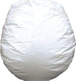 BB-12-MRN-White Vinyl White Marine Bean Bag Chair