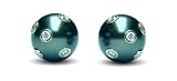 21AKS4PWVEL. SL160  18K white gold Starry Night Black Tahitian cultured pearl and diamond earring