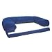 Caddis Pet Poly-Suede Beasley'sDog Bed Couch in Blue (Medium, 25W X 35L X 11H)