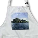 Akutan Island - Medium Length Apron With Pouch Pockets 22w X 24l