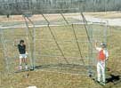 Baseball/Softball Portable Backstop w/Overhang
