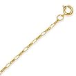 24" 14/20 Gold Filled Figaro Chain Necklace - 1.5mm Wide